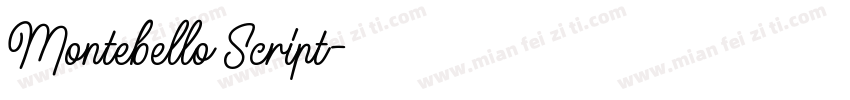 Montebello Script字体转换
